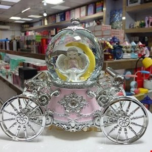 گوی موزیکال کالسکه ای فرشته و ماه